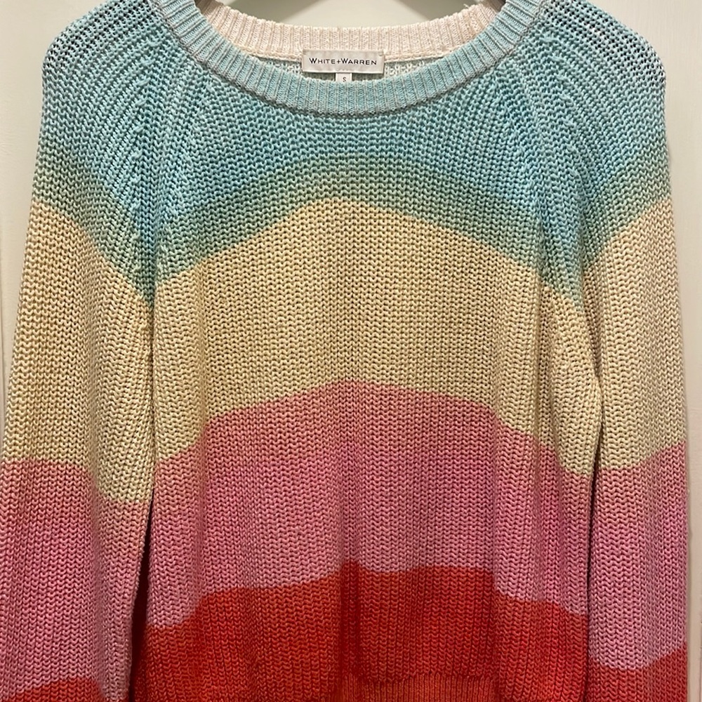 White and Warren Colorful Sweater